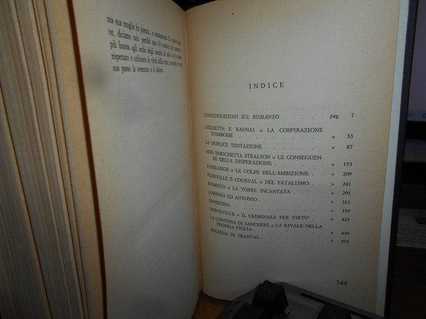 I CRIMINI DELL' AMORE PRECEDUTO DA CONSIDERAZIONI SUL ROMANZO