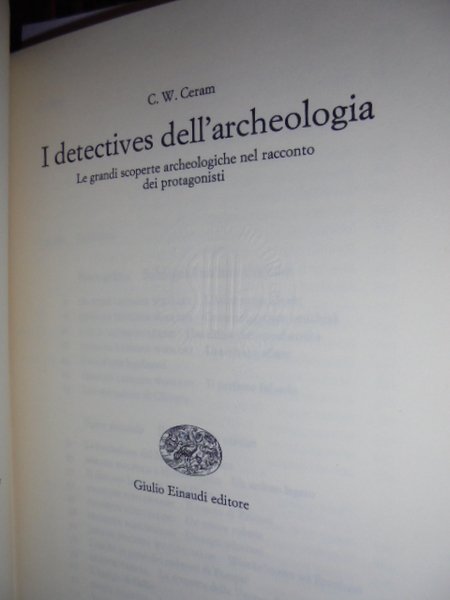 I DETECTIVES DELL' ARCHEOLOGIA