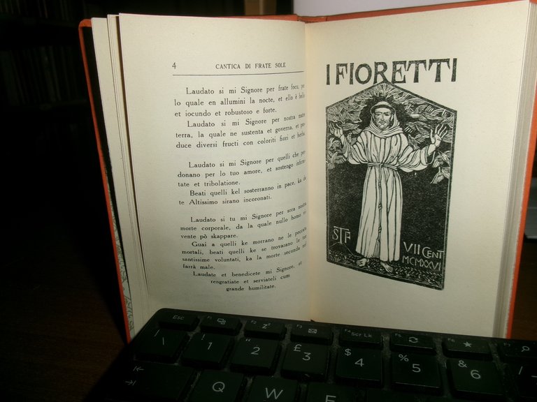 I FIORETTI di SANTO FRANCESCO - Bologna, Nicola Zanichelli, 1950