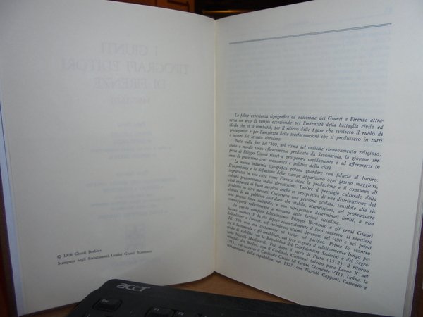 I GIUNTI Tipografi Editori di Firenze 1497-1570