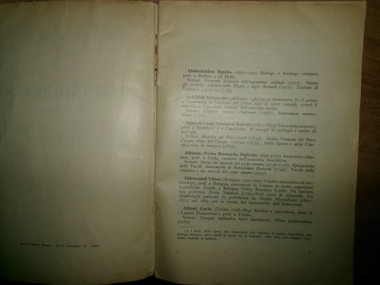 I GRANDI BIOLOGI (Spunti bio-bibliografici). GIOVANNI FAURE 1951