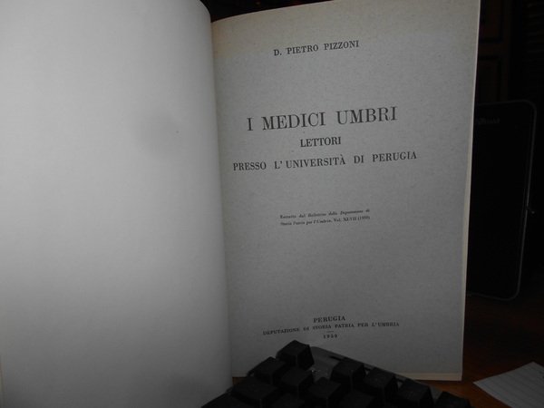 I MEDICI UMBRI lettori presso l' Università di Perugia