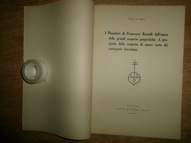 I Planisferi di FRANCESCO ROSSELLI dell' Epoca... Prof. S. Crinò …