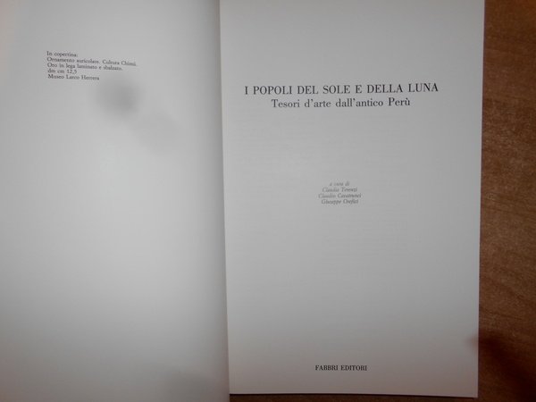 I Popoli del Sole e della Luna. I tesori d'Arte …