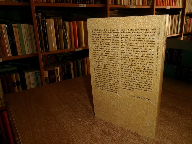 I Profeti d' Israele. Carlo Enrico Cornill 1983