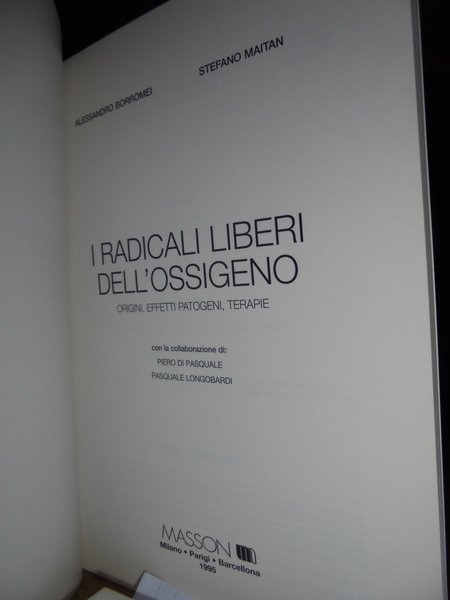 I radicali liberi dell'ossigeno