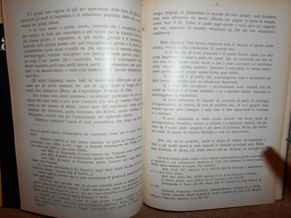 I VOCABOLARI DELLE PARLATE ITALIANE