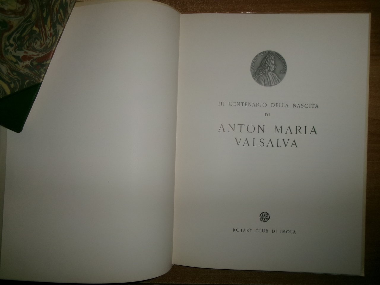 III Centenario della Nascita di ANTON MARIA VALSALVA Rotary Club …
