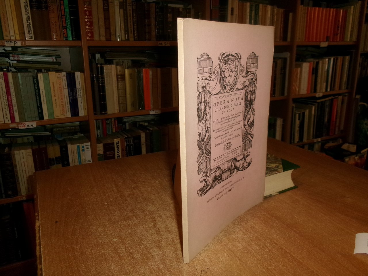 Il Canto de gl' Augelli di Antonio VALLI 1929 (Ornitologia)