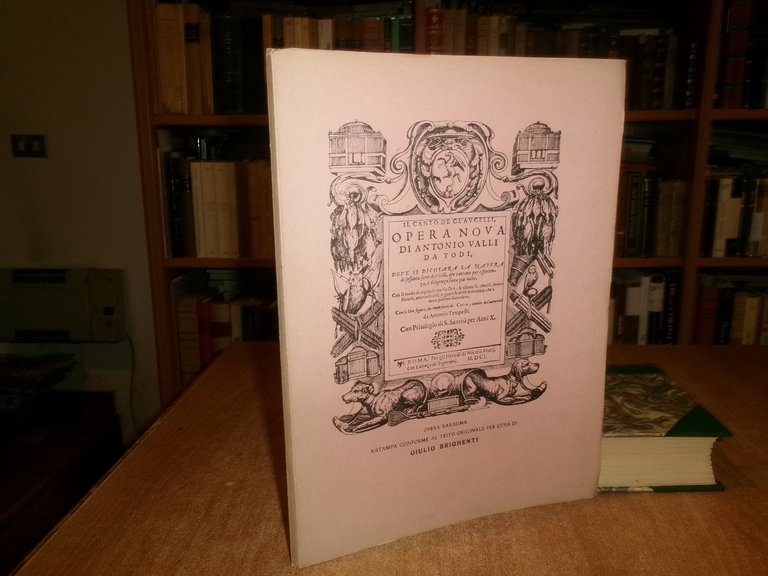 Il Canto de gl' Augelli di Antonio VALLI 1929 (Ornitologia)