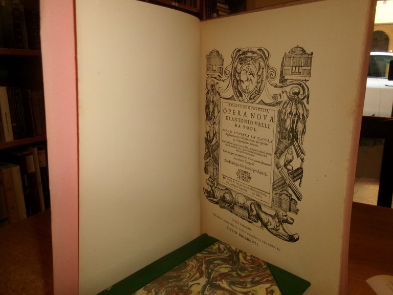 Il Canto de gl' Augelli di Antonio VALLI 1929 (Ornitologia)