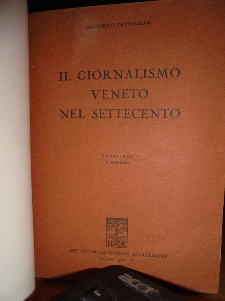 Il Giornalismo Veneto nel Settecento