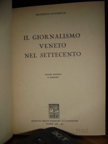 Il Giornalismo Veneto nel Settecento