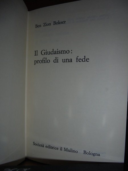 Il Giudaismo: profilo di una fede