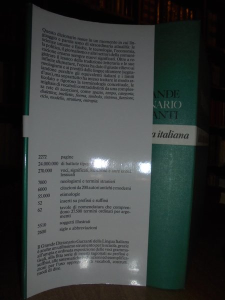 IL GRANDE DIZIONARIO GARZANTI DELLA LINGUA ITALIANA