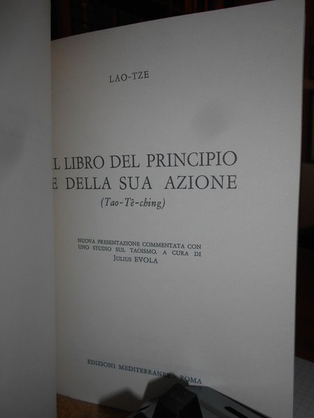 IL LIBRO DEL PRINCIPIO E DELLA SUA AZIONE - TAO …