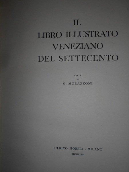 Il Libro Illustrato Veneziano del Settecento