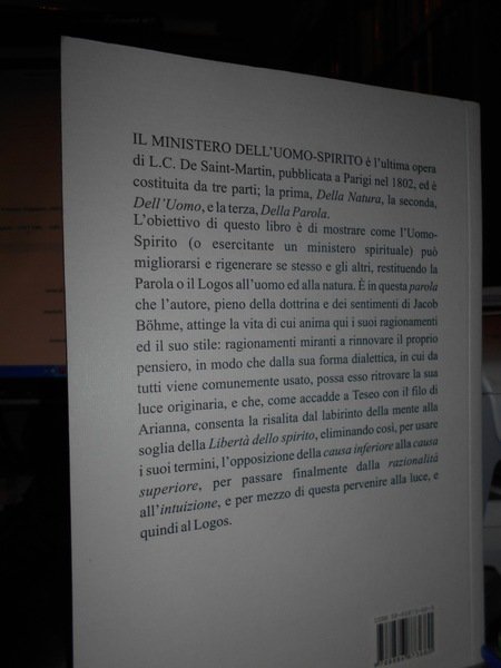 Il Ministero dell' Uomo-Spirito. La via iniziatica occidentale