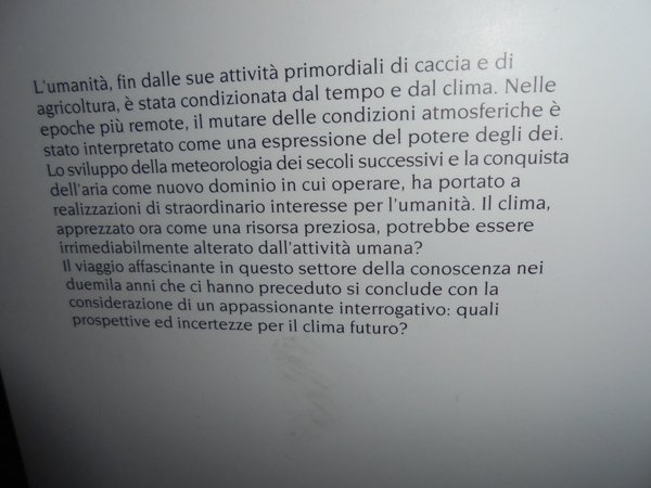 Il mistero del tempo e del clima. La storia, lo …