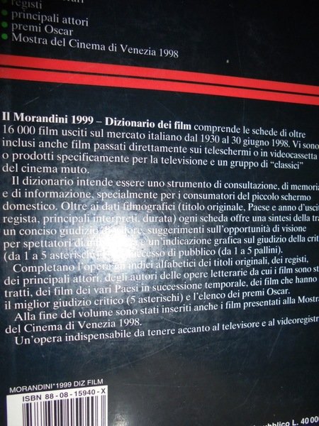 IL MORANDINI. Dizionario dei film 1999