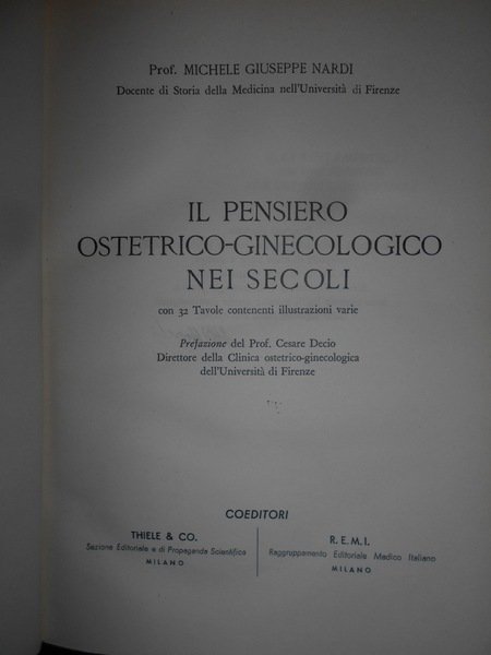 Il Pensiero Ostetrico-Ginecologico nei Secoli