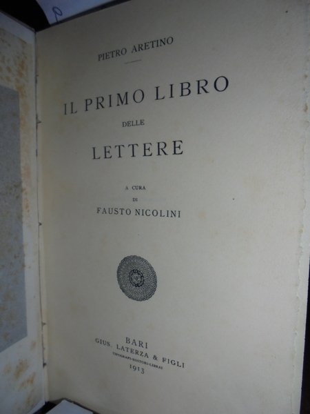 Il Primo Libro delle Lettere