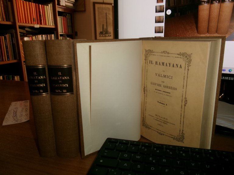 IL RAMAYANA di VALMICI per Gaspare Gorresio 1868 - 1870