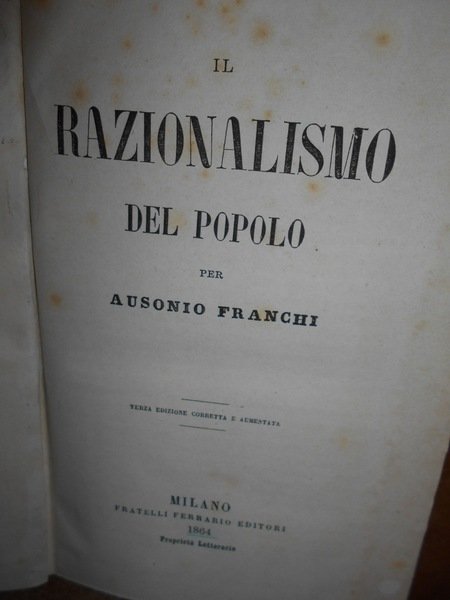 Il Razionalismo del popolo