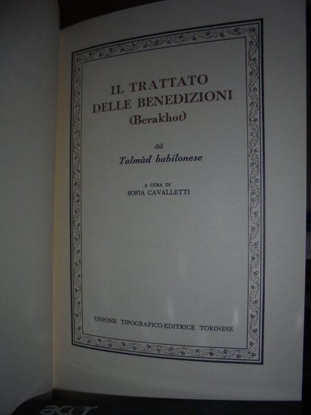 Il Trattato delle Benedizioni (Berakhot) del Talmùd babilonese