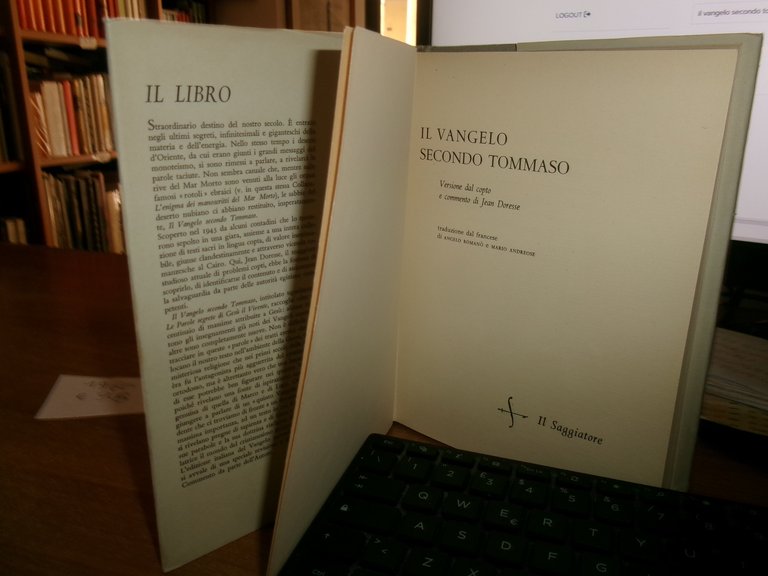 IL VANGELO SECONDO TOMMASO versione dal copto e commento di …