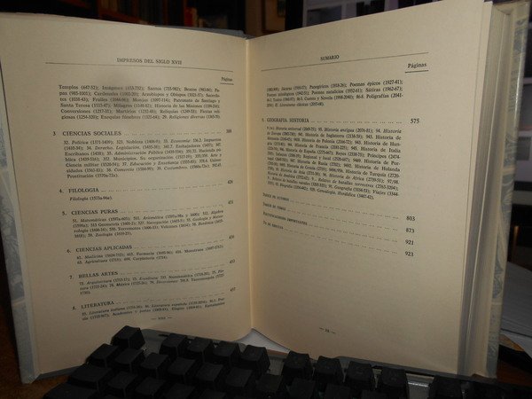 IMPRESOS DEL SIGLO XVII. Bibliografia selectiva por materias de 3500 …