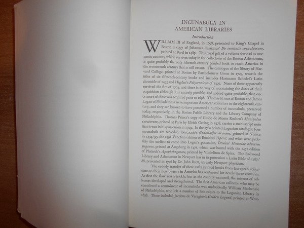 INCUNABOLA IN AMERICAN LIBRARIES a third census of Fifteenth-Century Books …