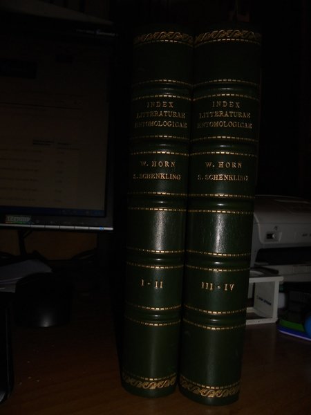 INDEX Litteraturae Entomologicae. Die Welt-Literatur uber die gesamte Entomologie bis …
