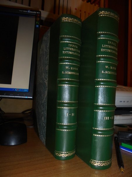 INDEX Litteraturae Entomologicae. Die Welt-Literatur uber die gesamte Entomologie bis …