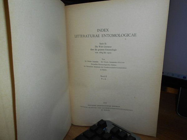 Index litteraturae entomologicae serie II von 1864 bis 1900. 5 …