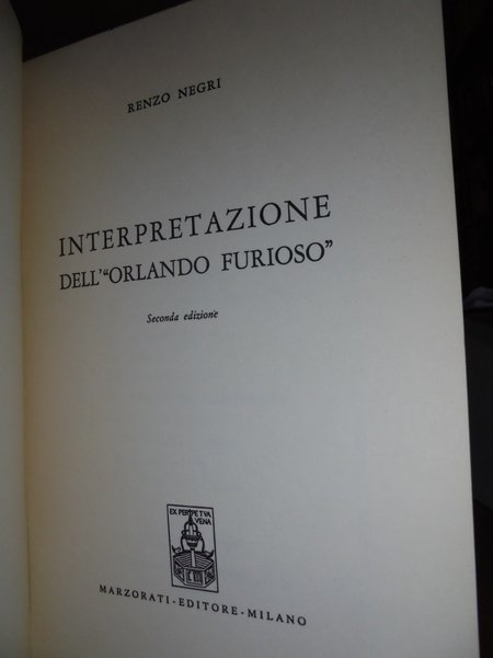 Interpretazione dell' "Orlando Furioso"