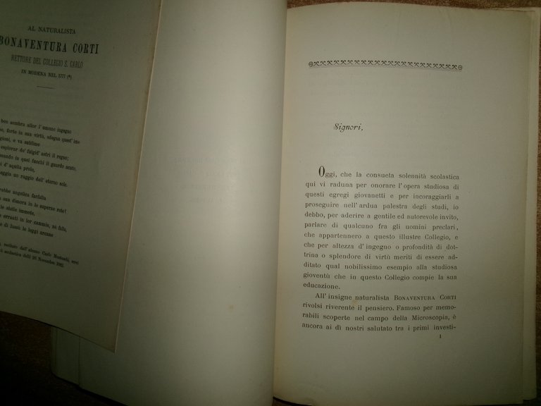 Intorno alle opere scientifiche dell'Abate Bonaventura Corti...PAOLO BONIZZI 1883