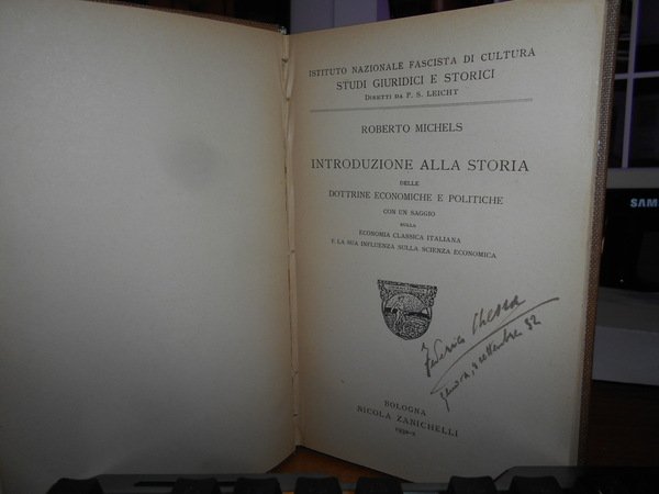 Introduzione alla Storia delle dottrine economiche e politiche con un …