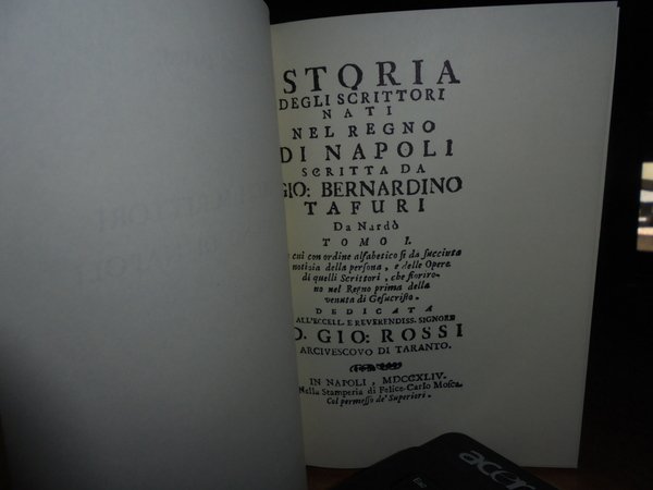 Istoria degli Scrittori nati nel Regno di Napoli