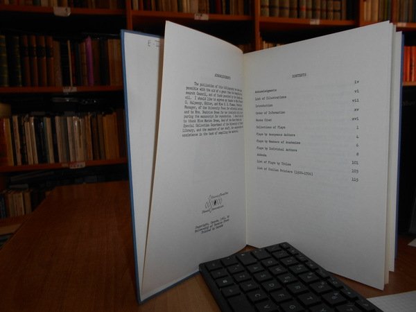 Italian Plays, 1500-1700, in The Library of The University of …