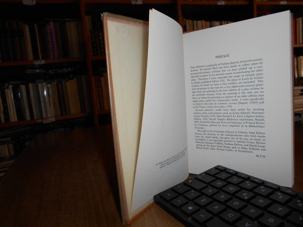 Italian Plays,1500-1700, in the University of Illinois Library