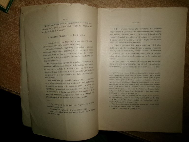 ITALIANI scopritori e promotori di TEORIE ALGEBRICHE. BORTOLOTTI ETTORE 1919
