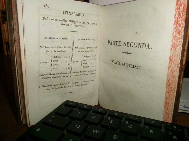 ITINERARIO GENERALE DI EUROPA - Venezia, tip. Andreola. 1824