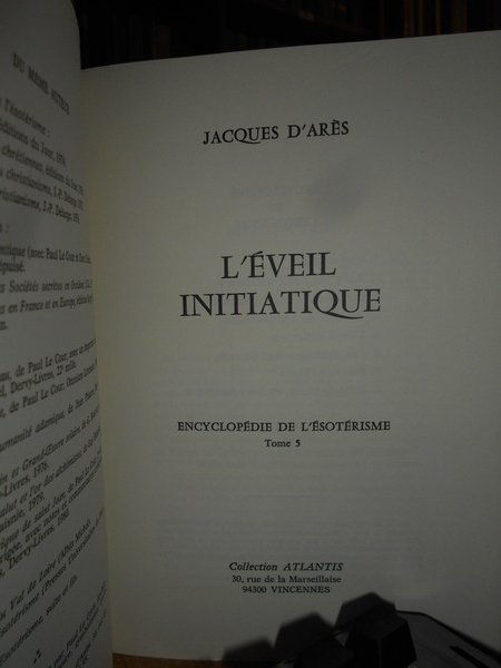 JACQUES D' ARES. Encyclopedie de l' Esoterisme.