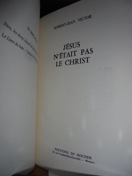 Jesus n'etait pas le Christ