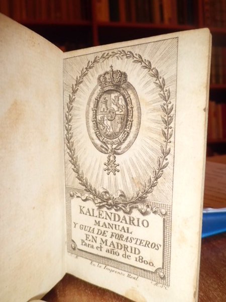 KALENDARIO manual y guia de forasteros en Madrid, para el …