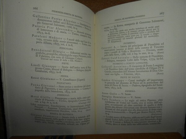 KATALOG DER BIBLIOTHECA PLATNERIANA, ENTHALTEND MUNICIPALSTATUTEN UND STAEDTEGESCHICHTEN ITALIENS + …