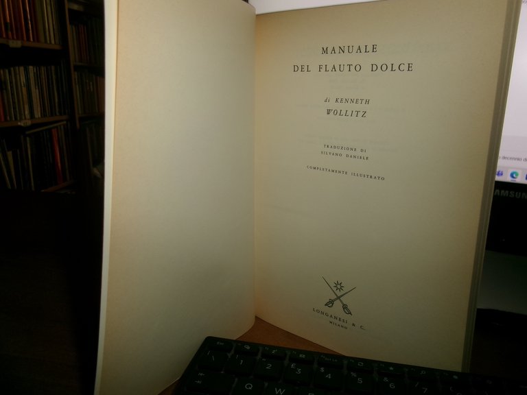 KENNETH WOLLITZ. Manuale del flauto dolce. 1982