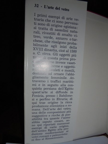 L' arte del vetro dall' antichità al Rinascimento