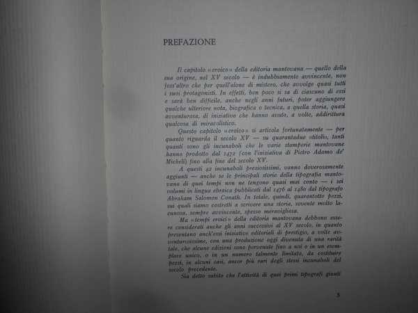 L' ARTE DELLA STAMPA A MANTOVA NEI SECOLI XV-XVI-XVII